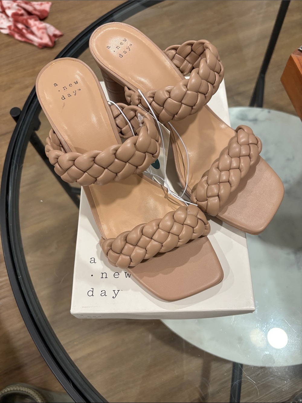 a new day Braided Double-Strap Mules in Taupe